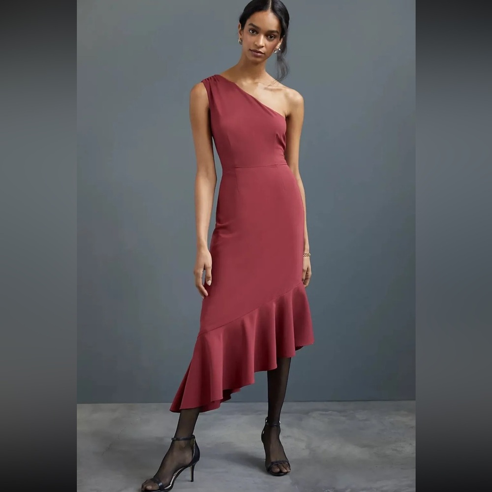 Anthropologie Hutch one shoulder dress